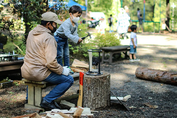 薪割り＆木端詰め放題
